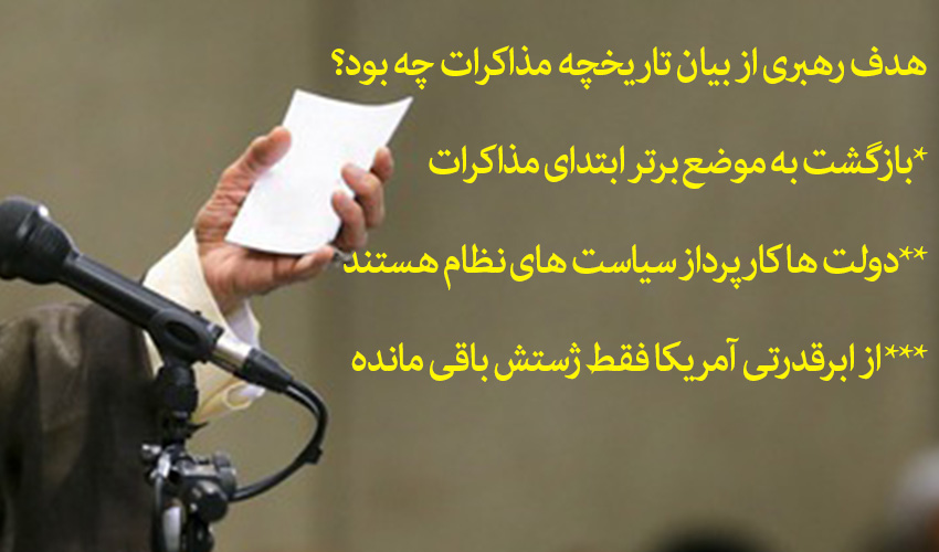 تاریخچه مذاکره هسته ای با آمریکا به روایت رهبر انقلاب 